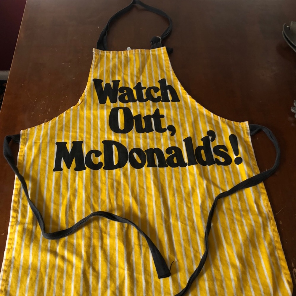 RARE New Designs Watch Out, McDonald’s Apron